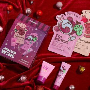 Tony Moly Mulled Wine 4-Pc. Hand and Mask Set NWT